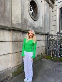 Signe hørbukser - hvid