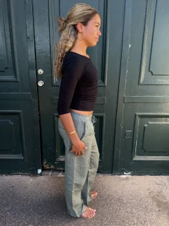 Signe hørbukser - kaki
