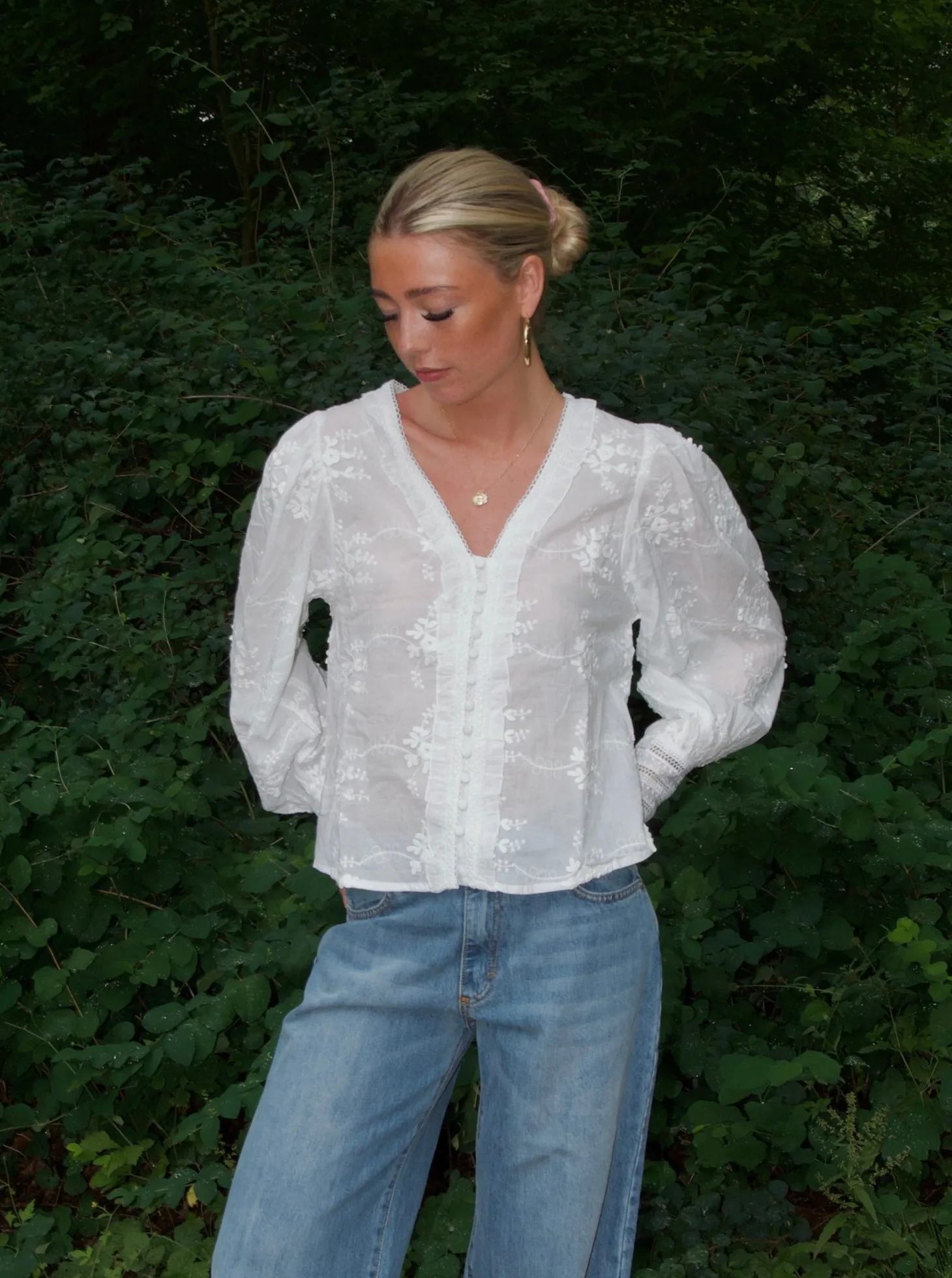 Silvia bluse - Hvid