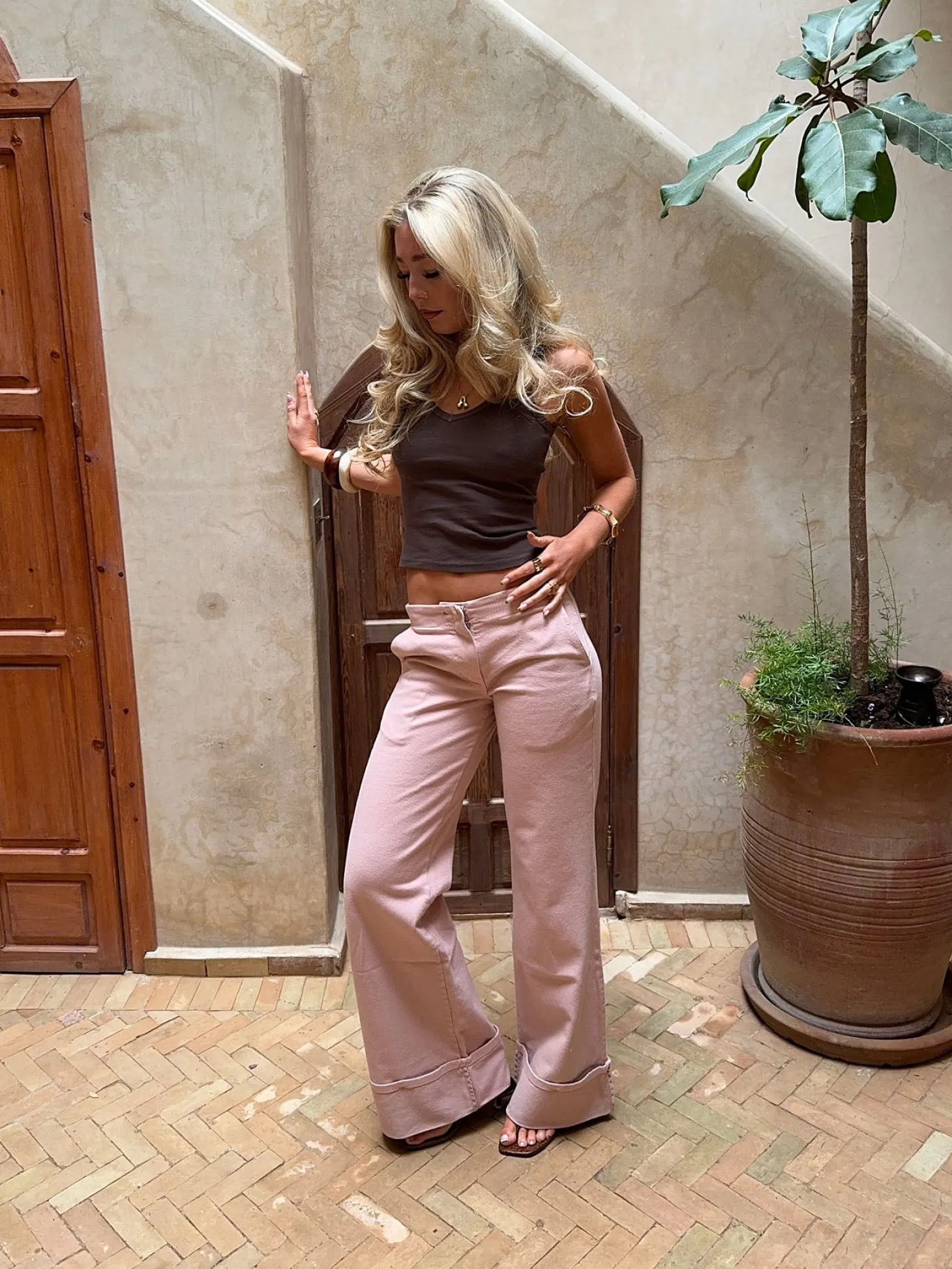 Siv jeans - Lyserød