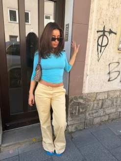 Siv jeans - Lys gul