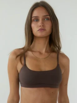 Smooth bralette - Brun