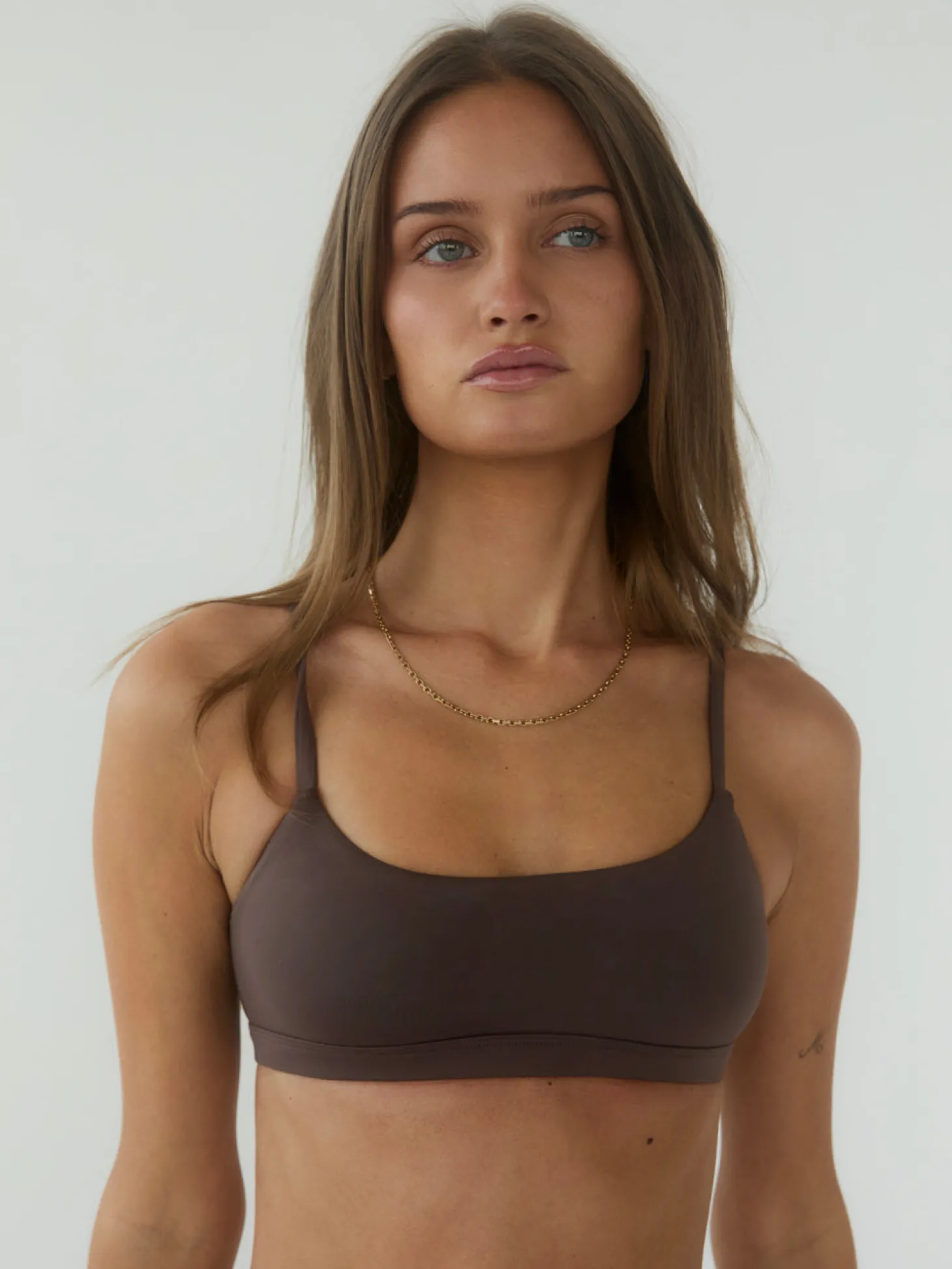 Smooth bralette - Brun