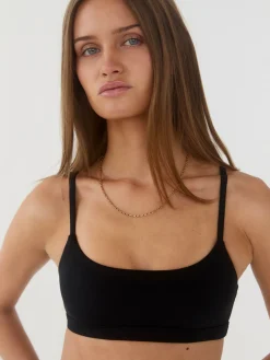 Smooth bralette - Sort