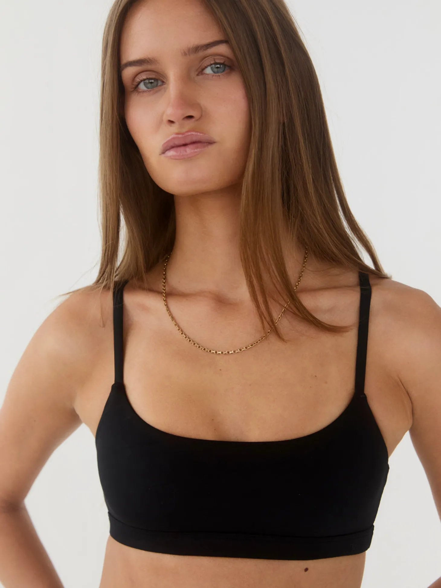 Smooth bralette - Sort
