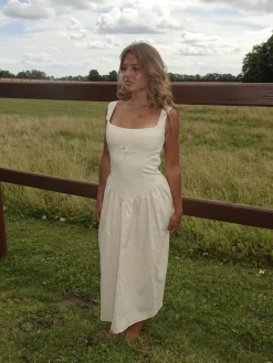Solia hørkjole - Beige