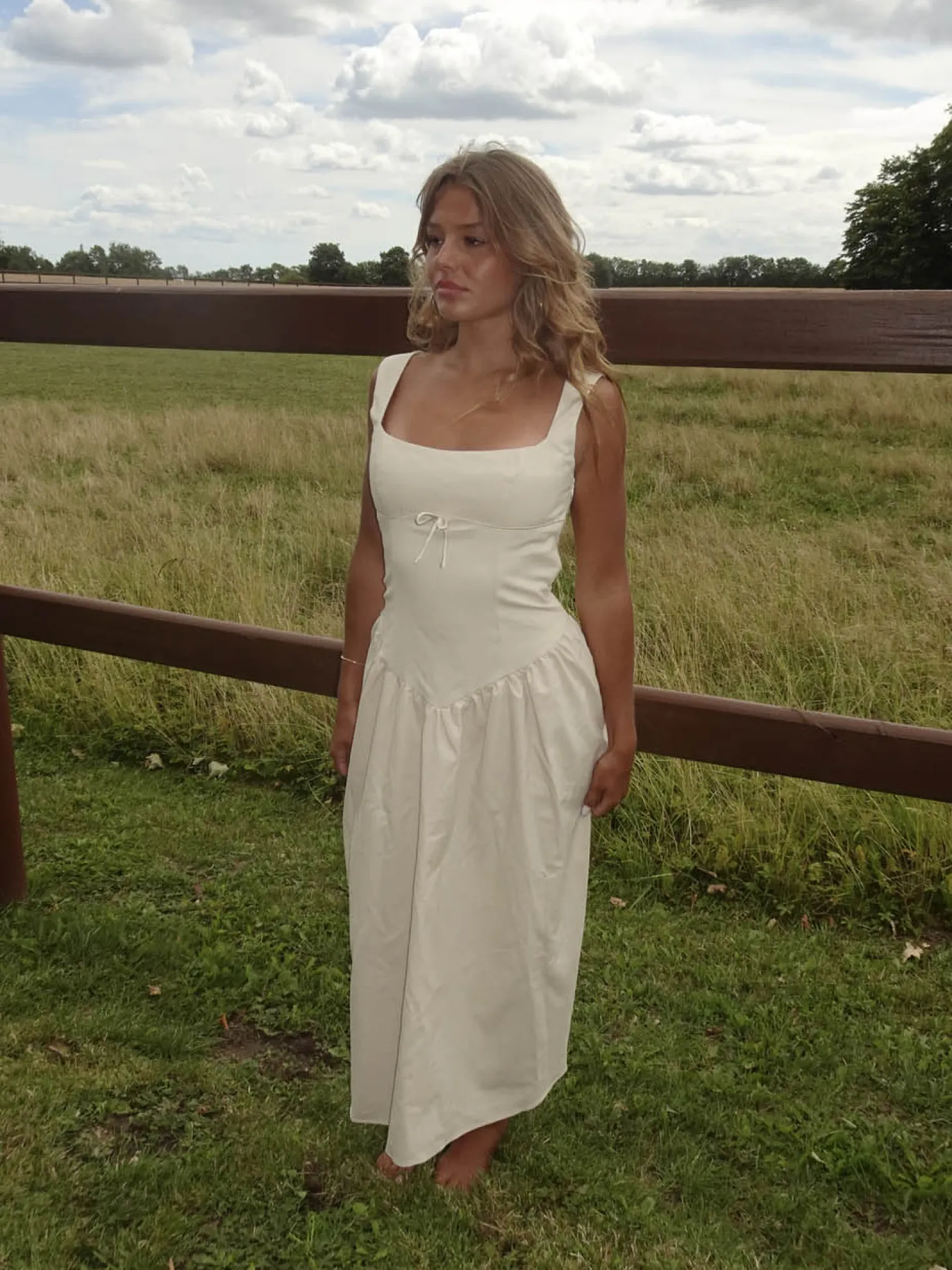 Solia hørkjole - Beige