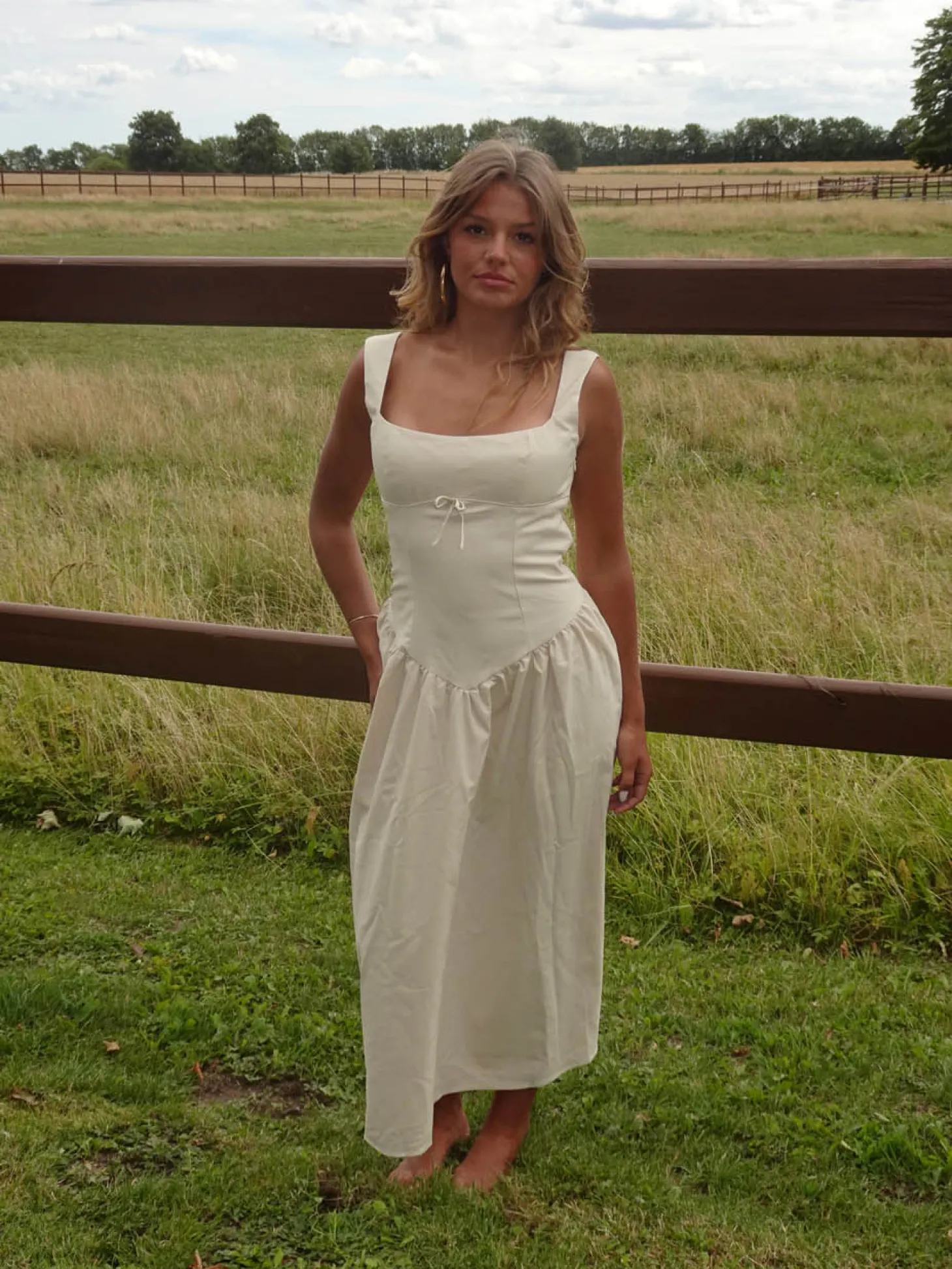 Solia hørkjole - Beige