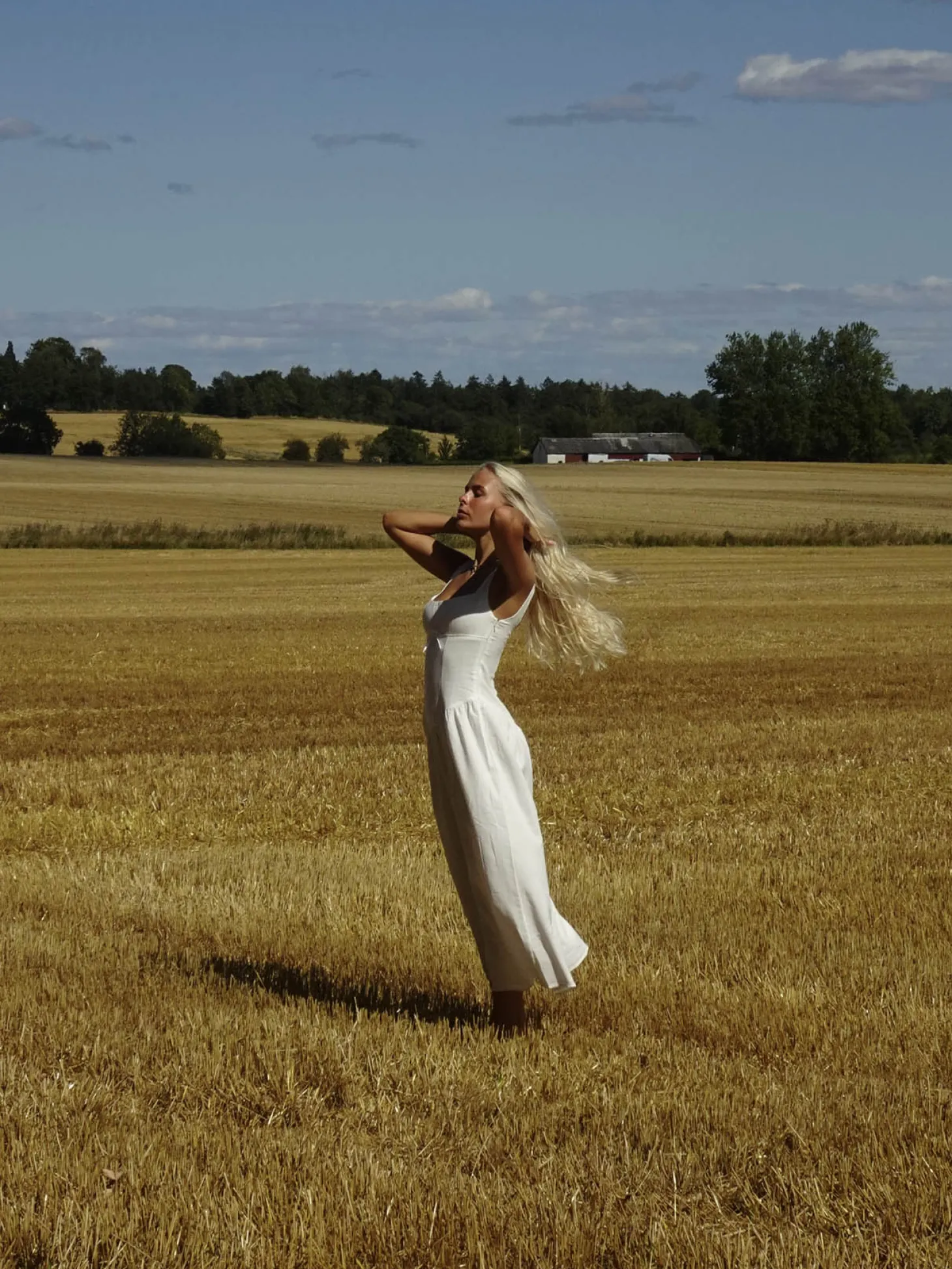 Solia hørkjole - Hvid