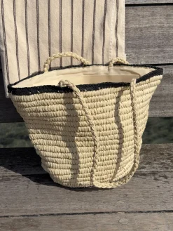 Spencer flet taske - Beige/sort