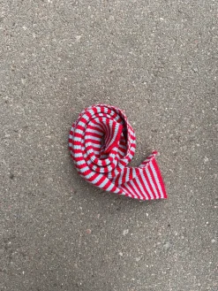 Suba tørklæde med striber - Rød/blå