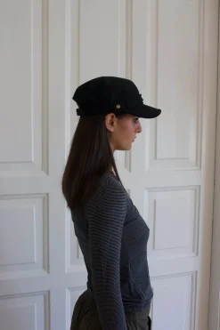 Suzy bluse med striber - Sort/grå
