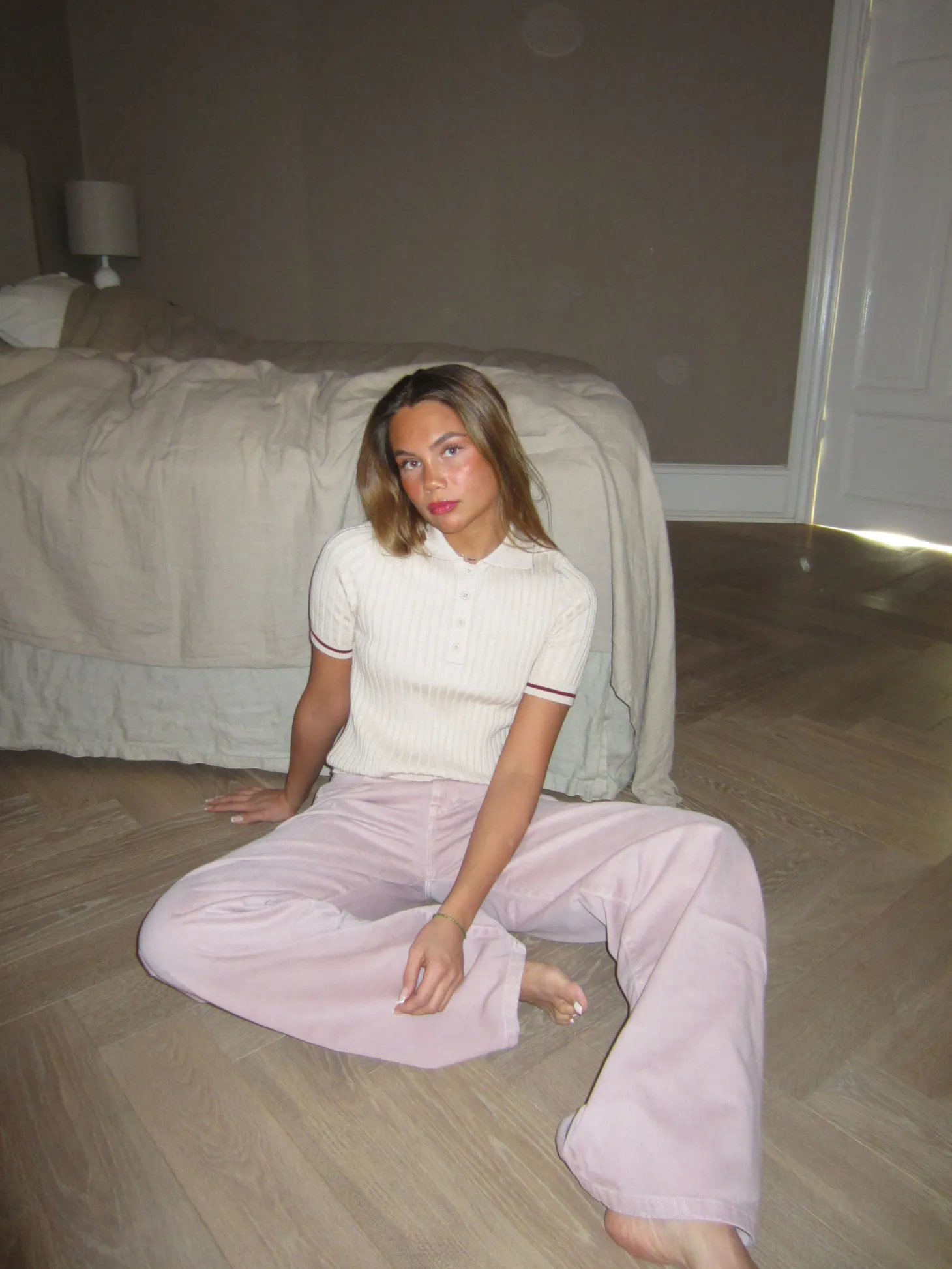Svealy polo t-shirt - Beige