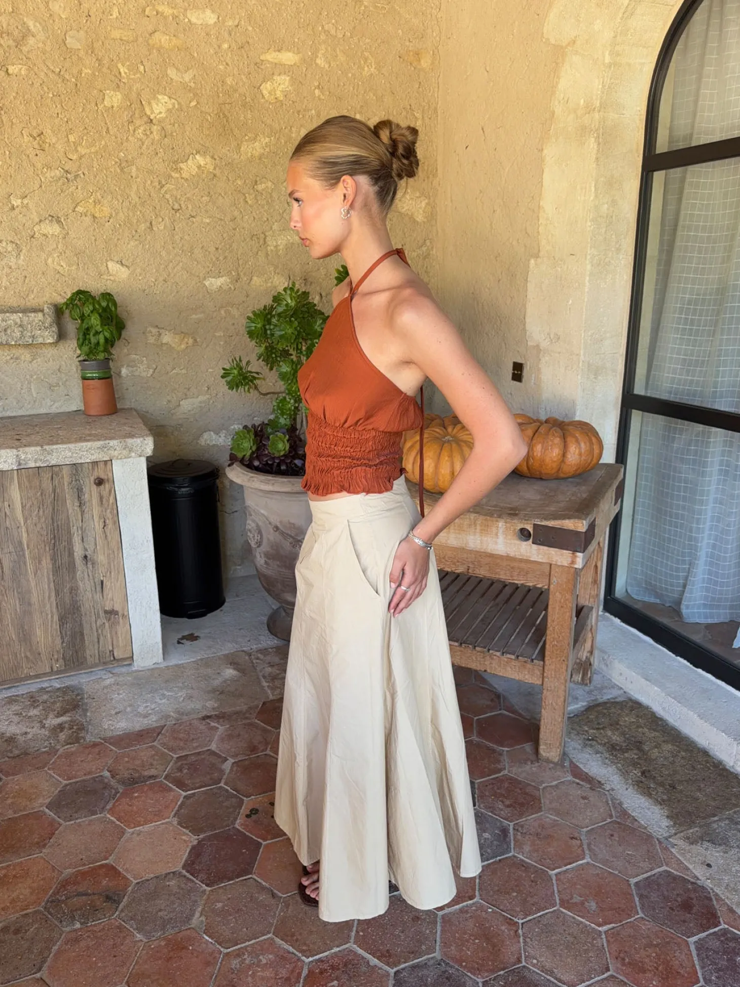 Takini nederdel - Beige