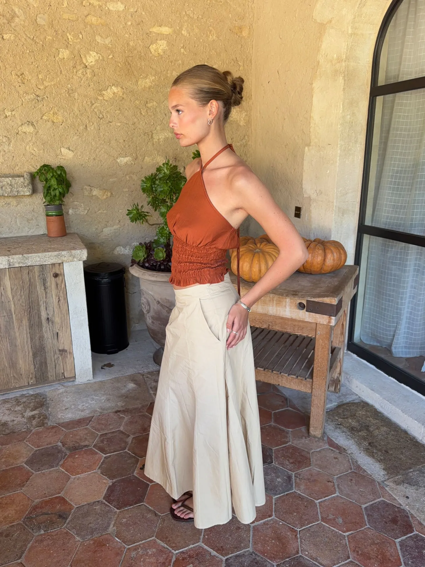 Takini nederdel - Beige
