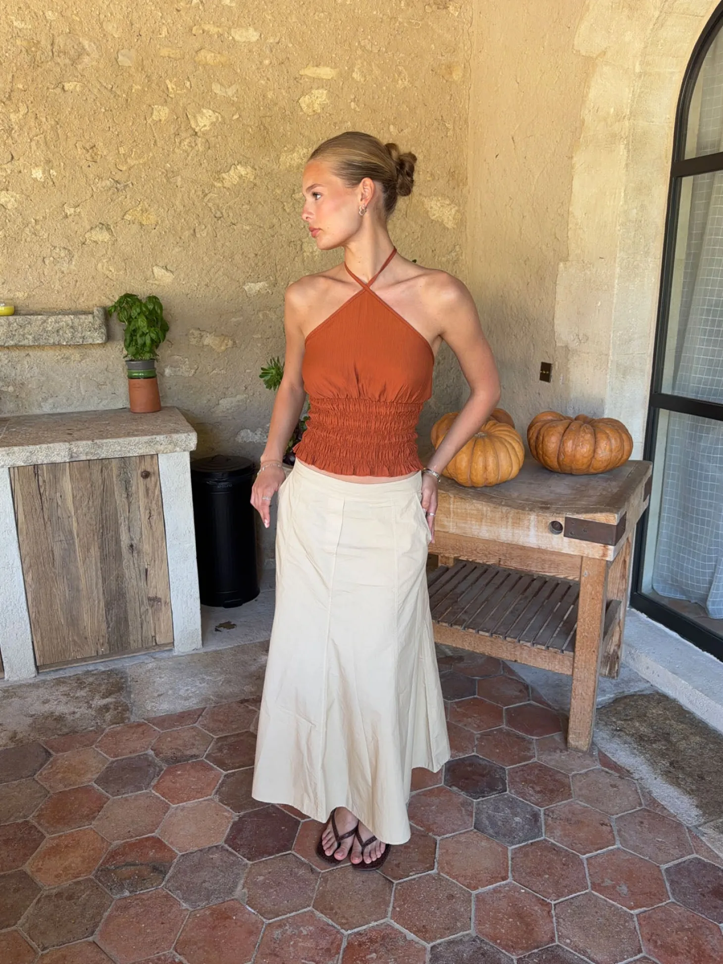 Takini nederdel - Beige