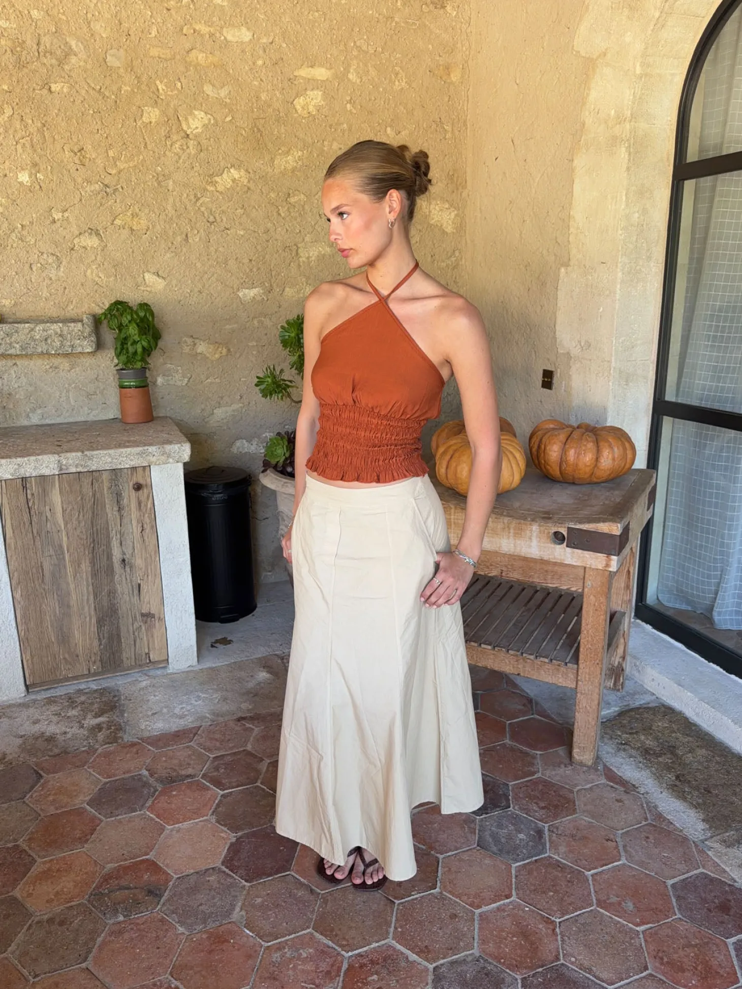 Takini nederdel - Beige