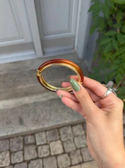 Tamira armbånd - Brun/guld