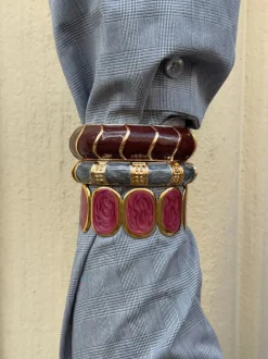 Tamma armbånd - Guld/blå