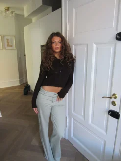 Tanya bootcut fløjlsbukser - Lys kaki