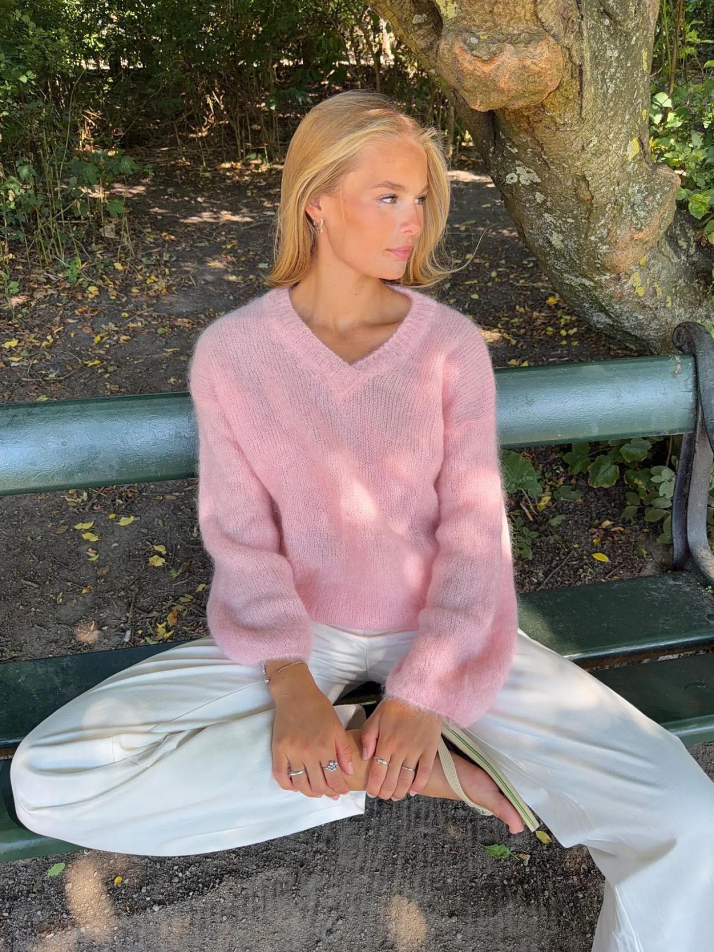 Tela strik - Lyserød