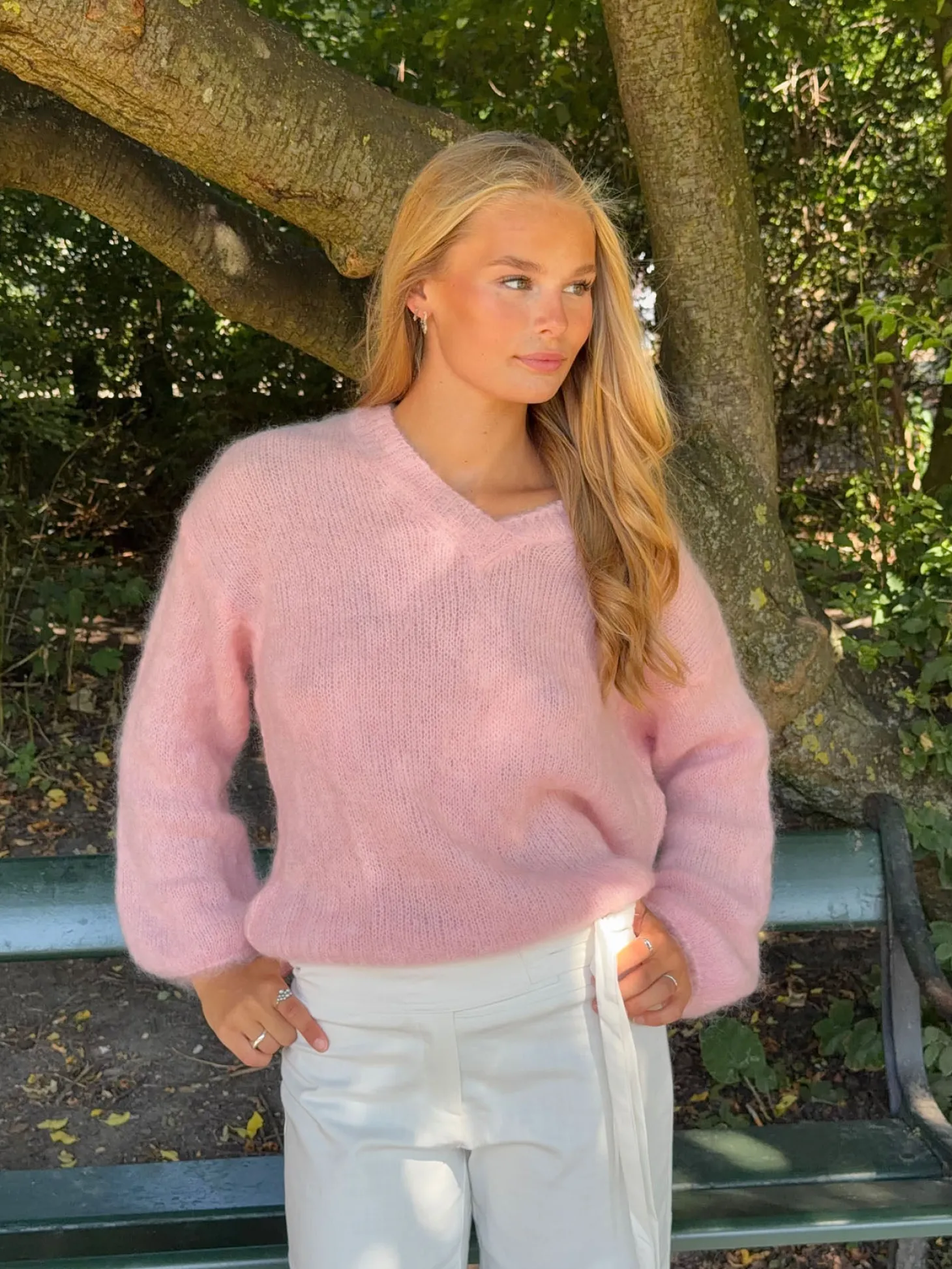 Tela strik - Lyserød