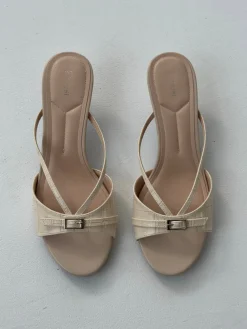 Teleo minihæle med spændedetalje - Beige