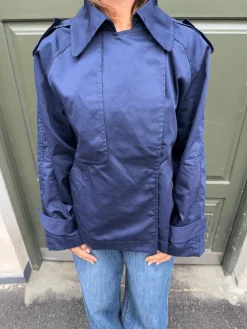 Tenny kort trenchcoat - Navy