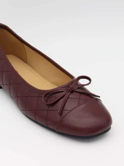 Tessa ballerina med sløjfe - Brun