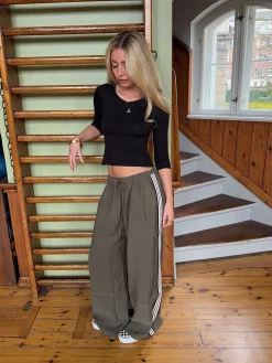 Tessy bluse med trekvartærmer - Sort