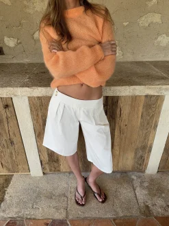 Thaliana bermudashorts - Hvid