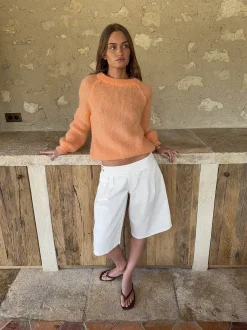 Thaliana bermudashorts - Hvid