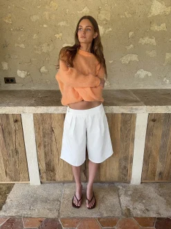 Thaliana bermudashorts - Hvid
