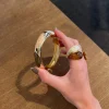 Tove armbånd med mønster - Nude/brun/guld