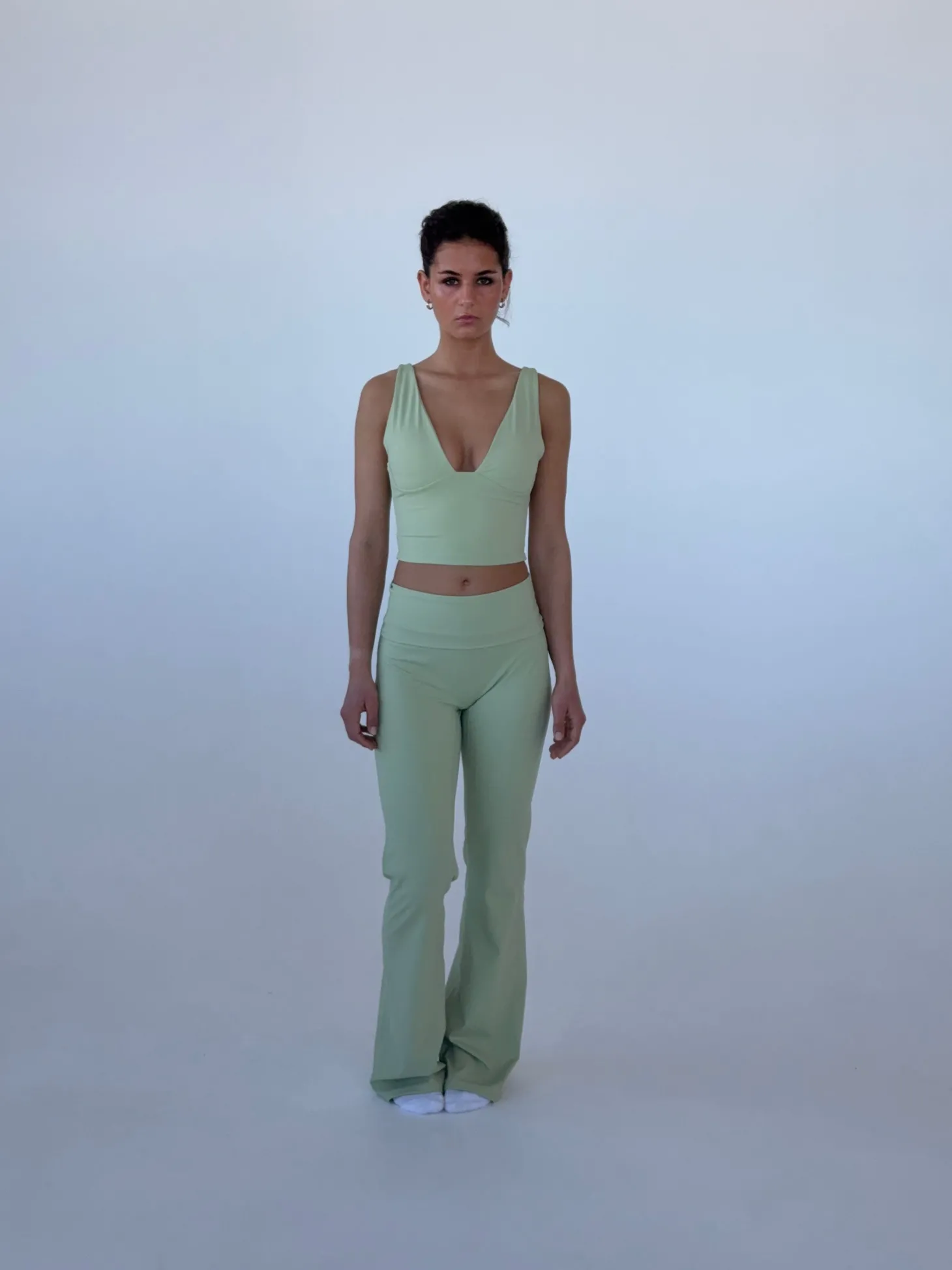 Ultimate v-neck top - Matcha
