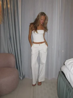 Uma suitbukser - Hvid