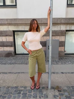Vilea bermudashorts - Kaki