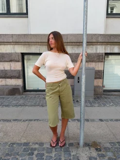 Vilea bermudashorts - Kaki
