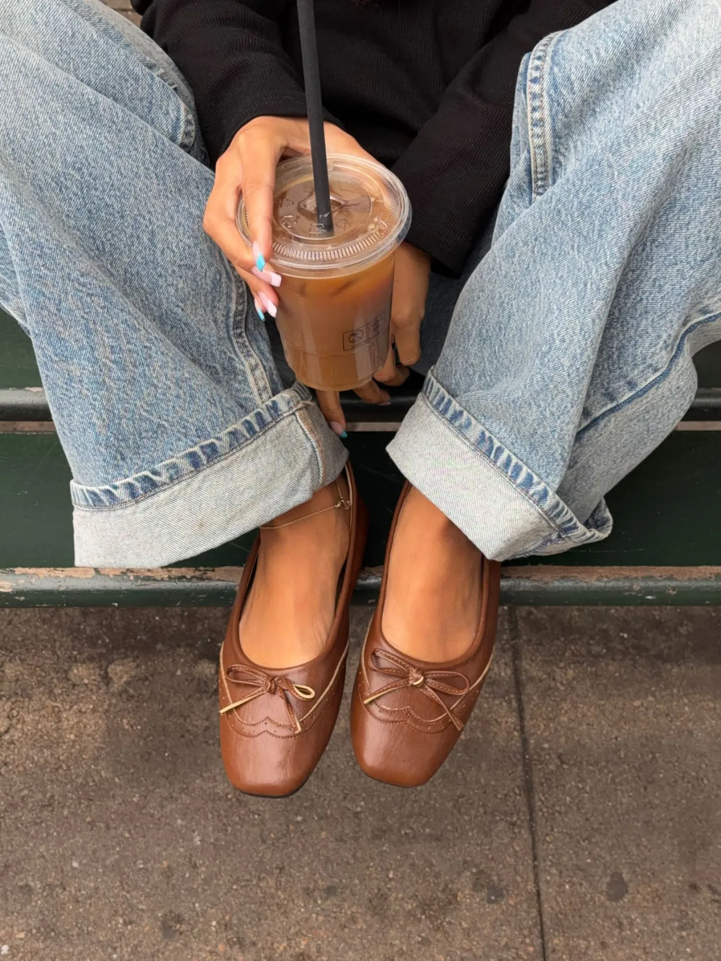 Waverly ballerina - Cognac