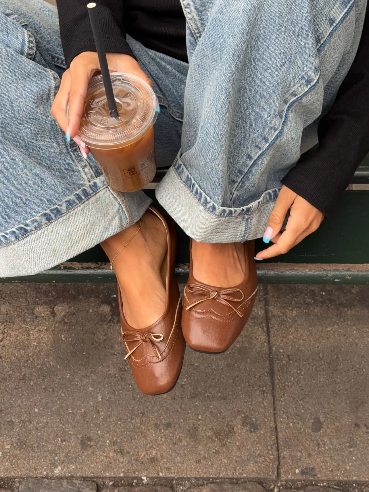 Waverly ballerina - Cognac