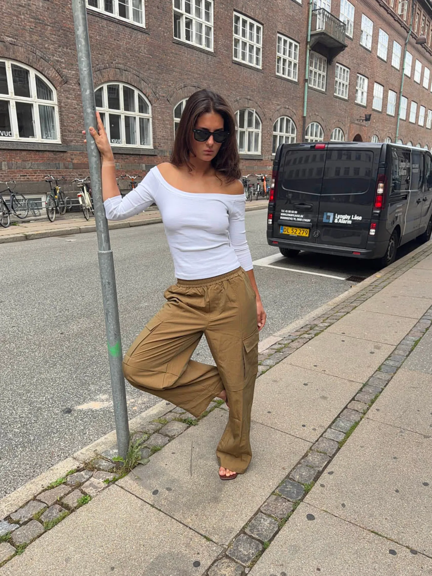 Yassy cargobukser - Lysebrun