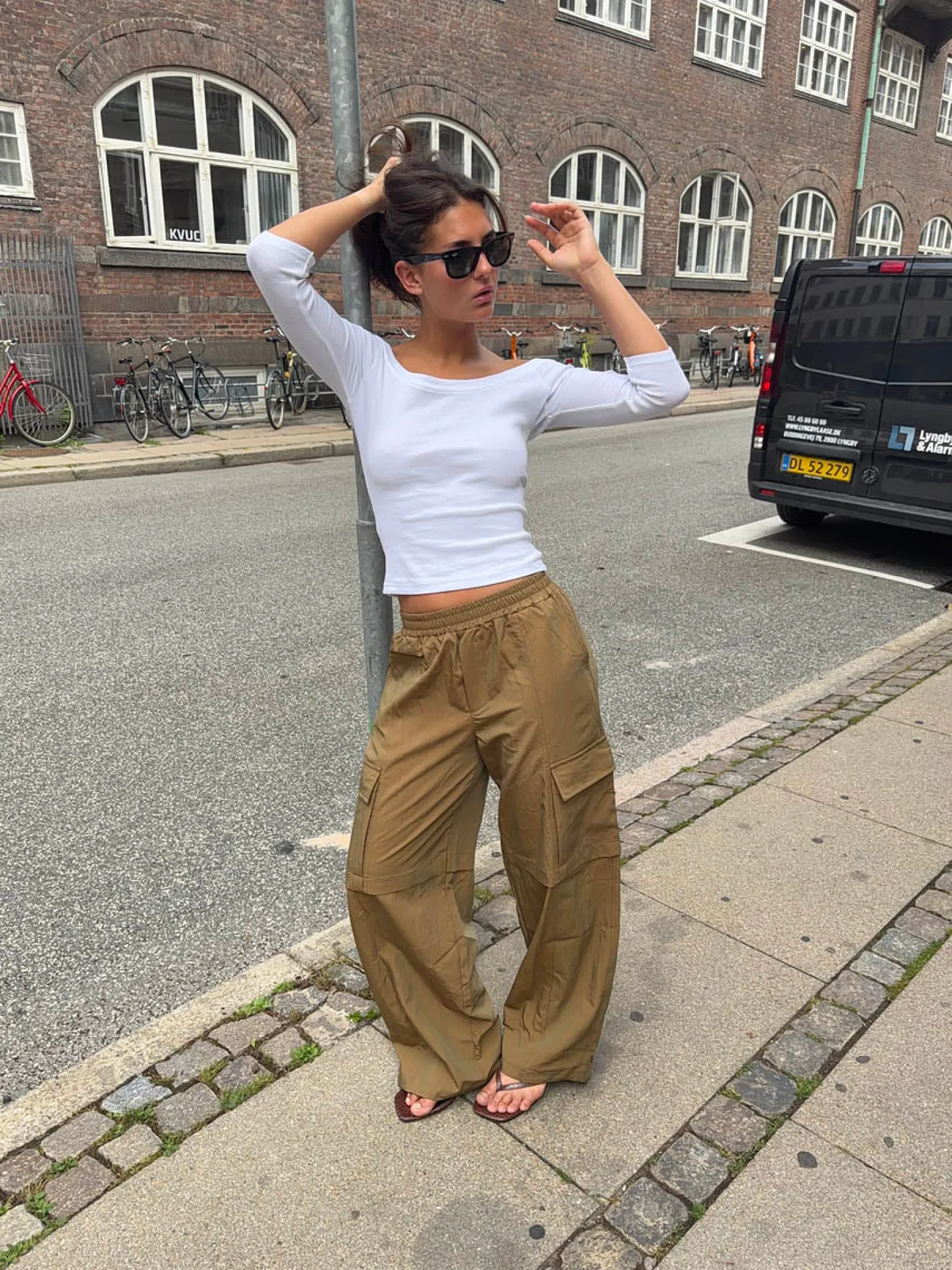 Yassy cargobukser - Lysebrun