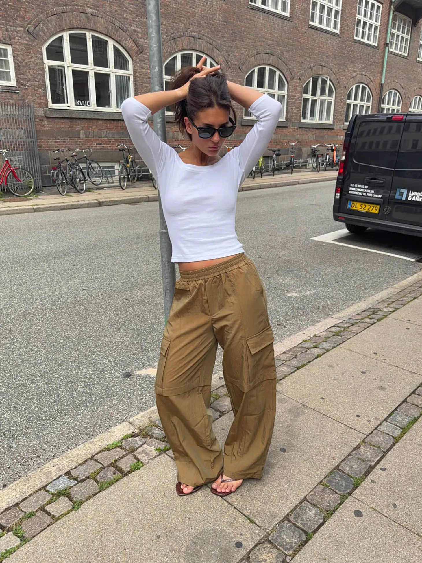 Yassy cargobukser - Lysebrun
