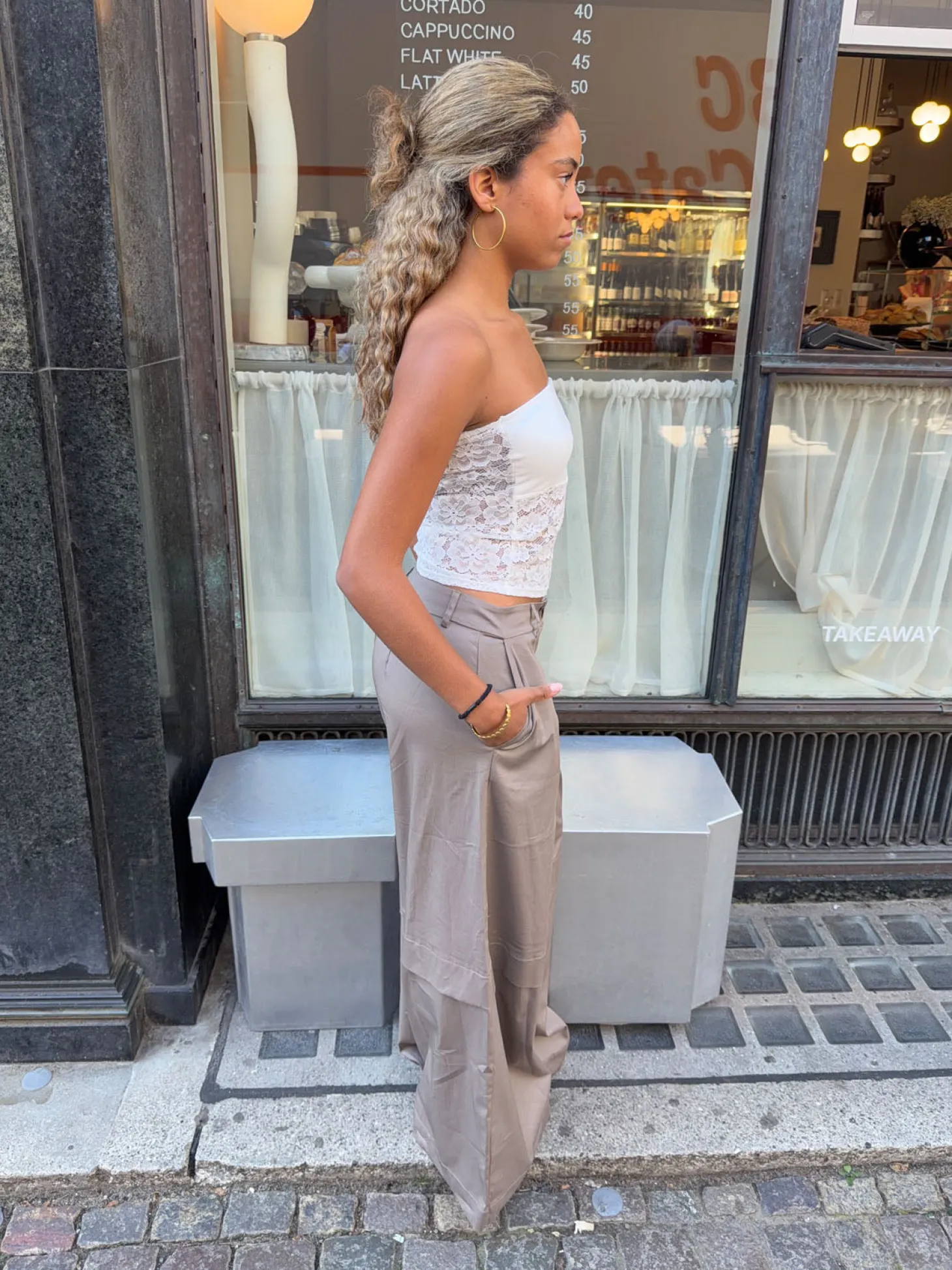 Zera tubetop i blonde - Hvid