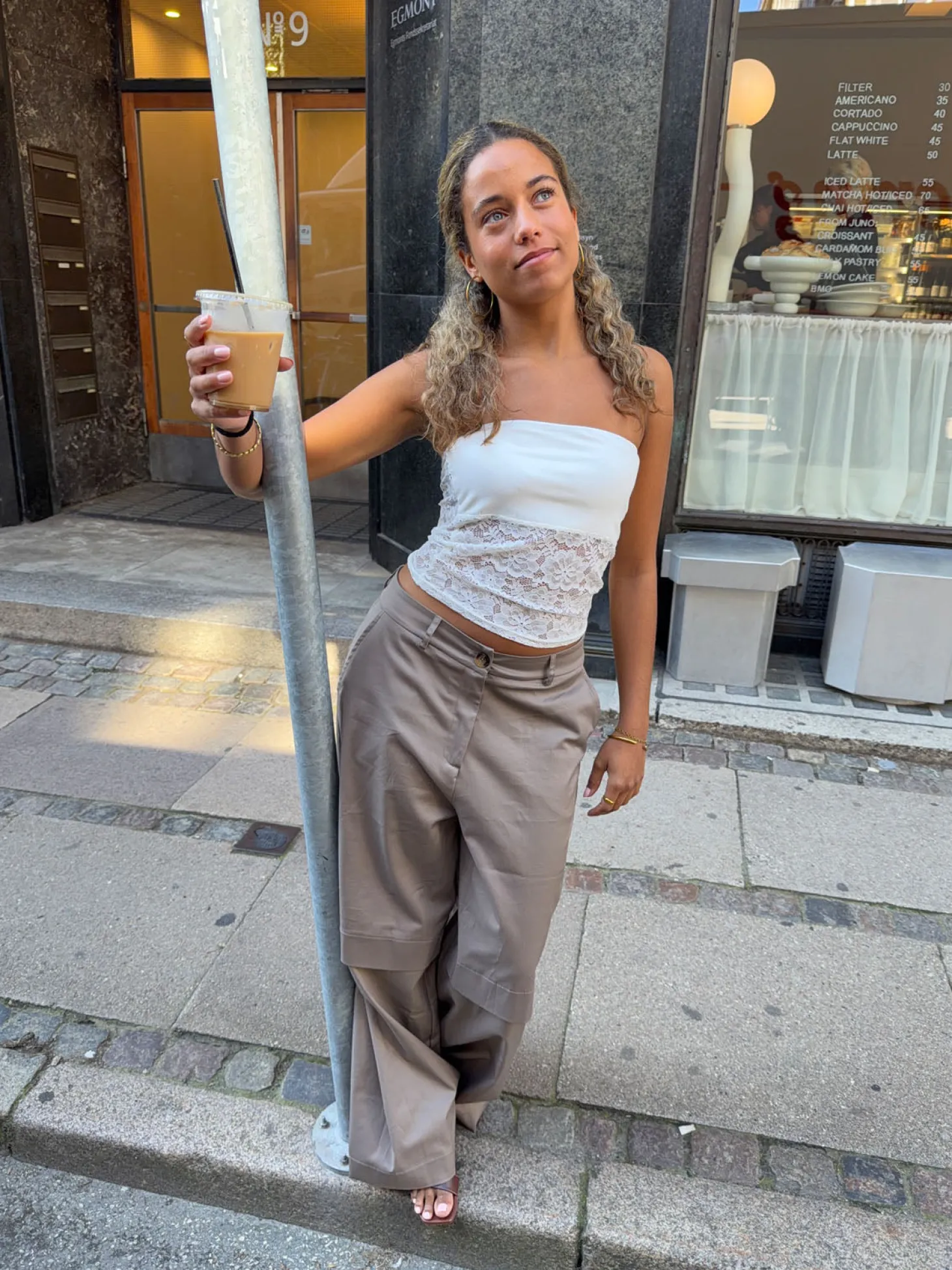 Zera tubetop i blonde - Hvid