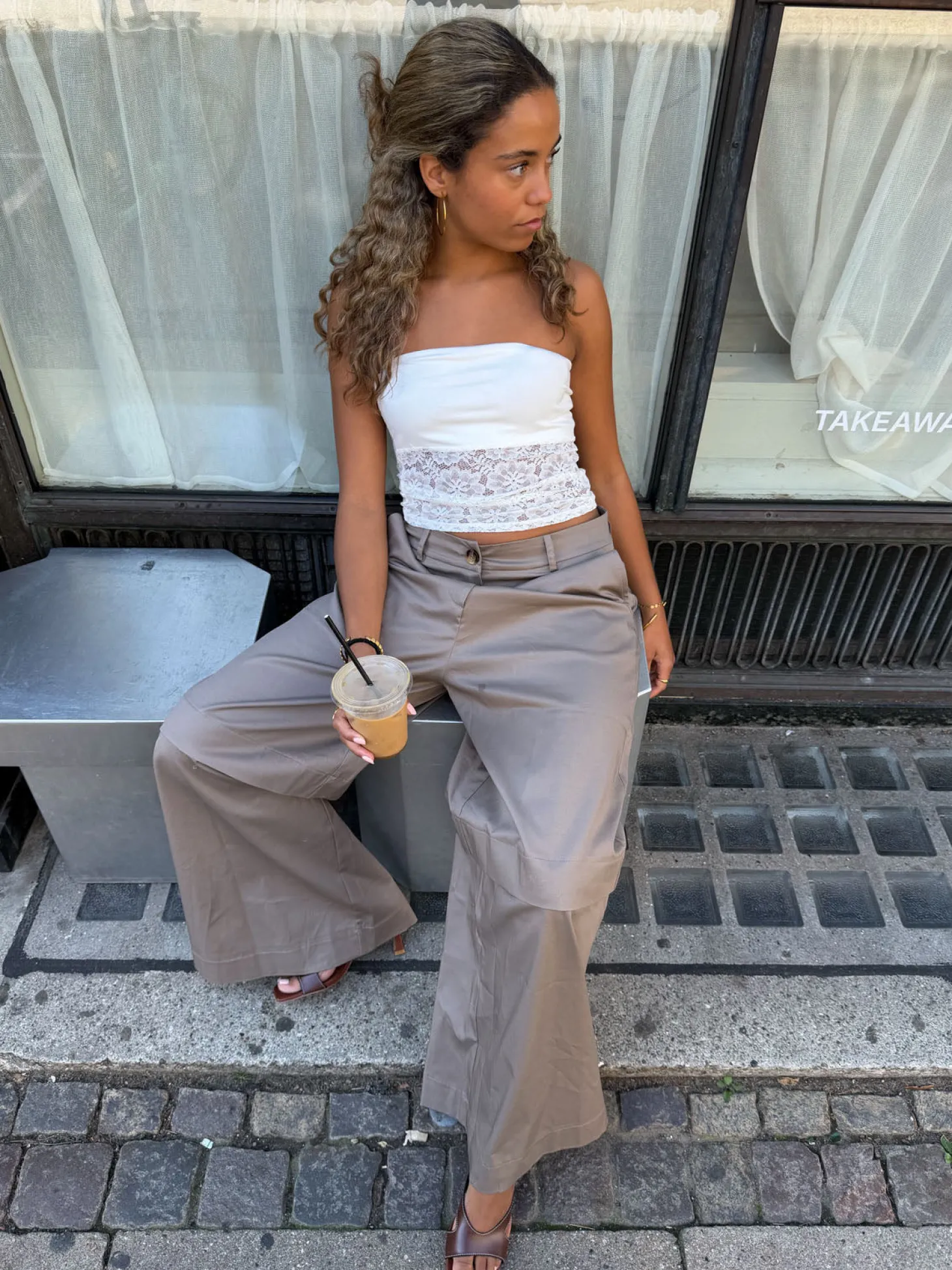 Zera tubetop i blonde - Hvid