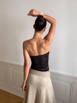 Zera tubetop i blonde - Sort
