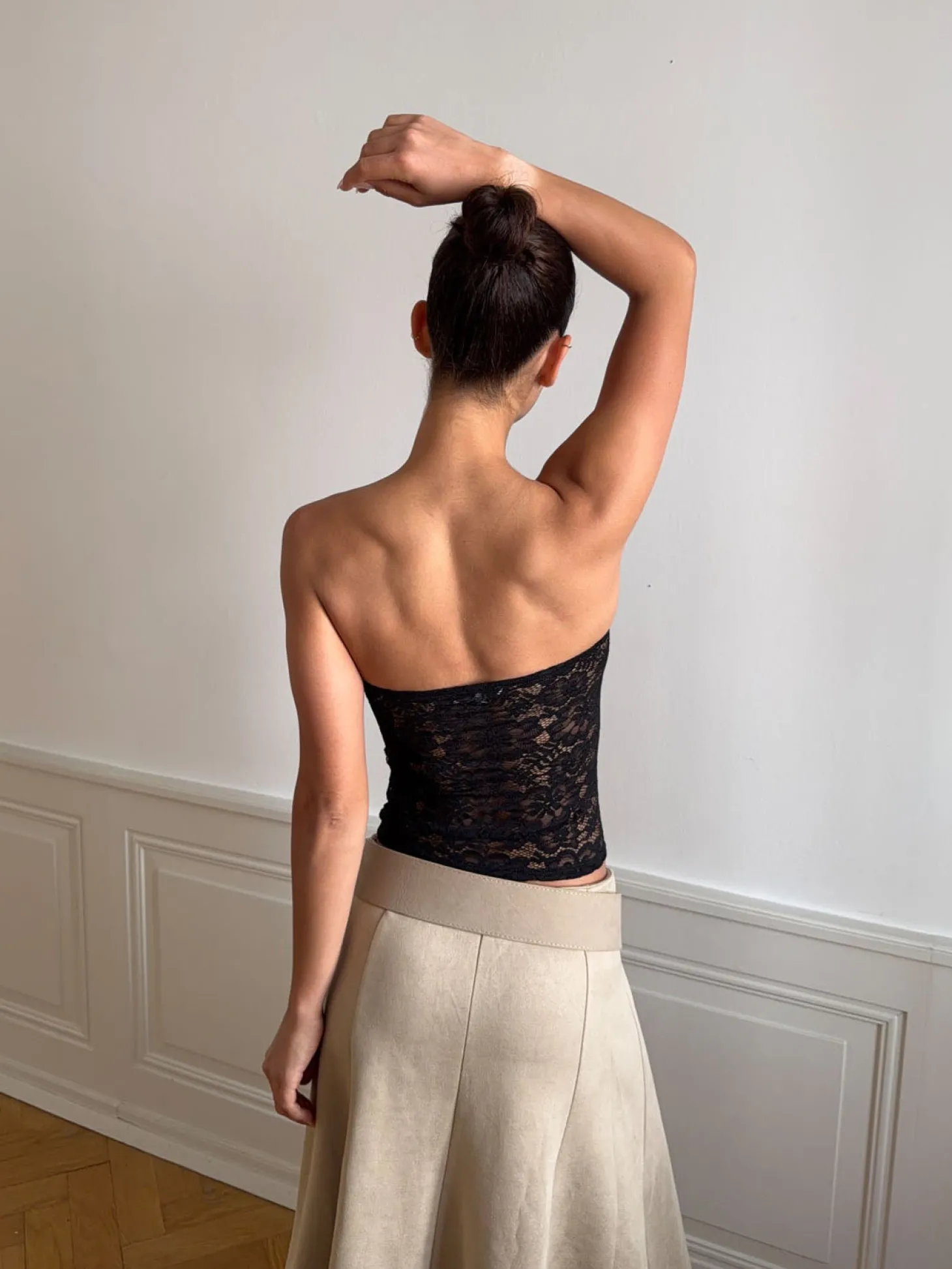 Zera tubetop i blonde - Sort