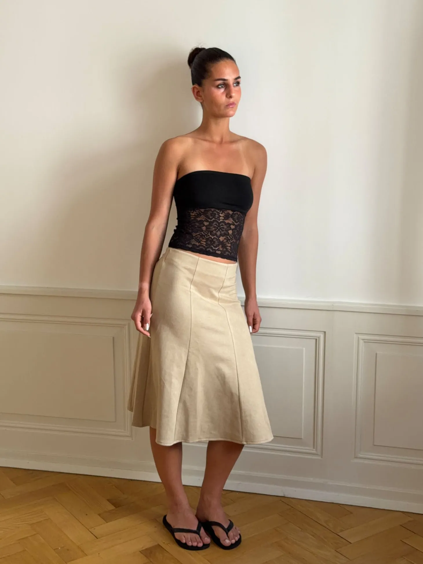 Zera tubetop i blonde - Sort