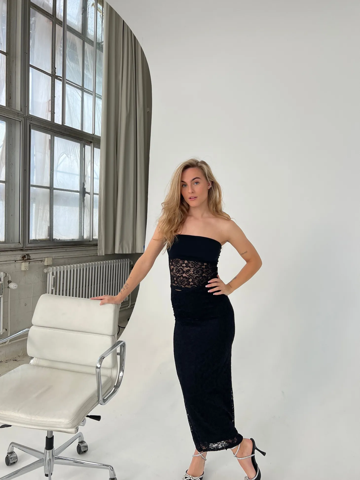 Zera tubetop i blonde - Sort